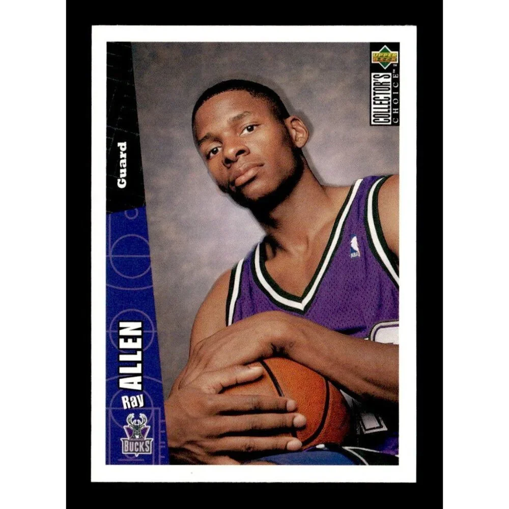1996 Collector's Choice #278 Ray Allen    Milwaukee Bucks Rookie  Basketball